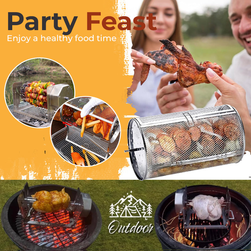 ✨ Warehouse Clearance🏆 10,000 Sold This Month🎁Ultimate Rotisserie Grilling Bundle | Versatile, Eco-Friendly Outdoor & Kitchen Cooking