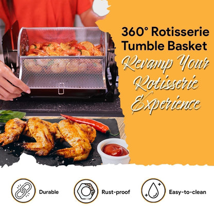 ✨ Warehouse Clearance🏆 10,000 Sold This Month🎁Ultimate Rotisserie Grilling Bundle | Versatile, Eco-Friendly Outdoor & Kitchen Cooking