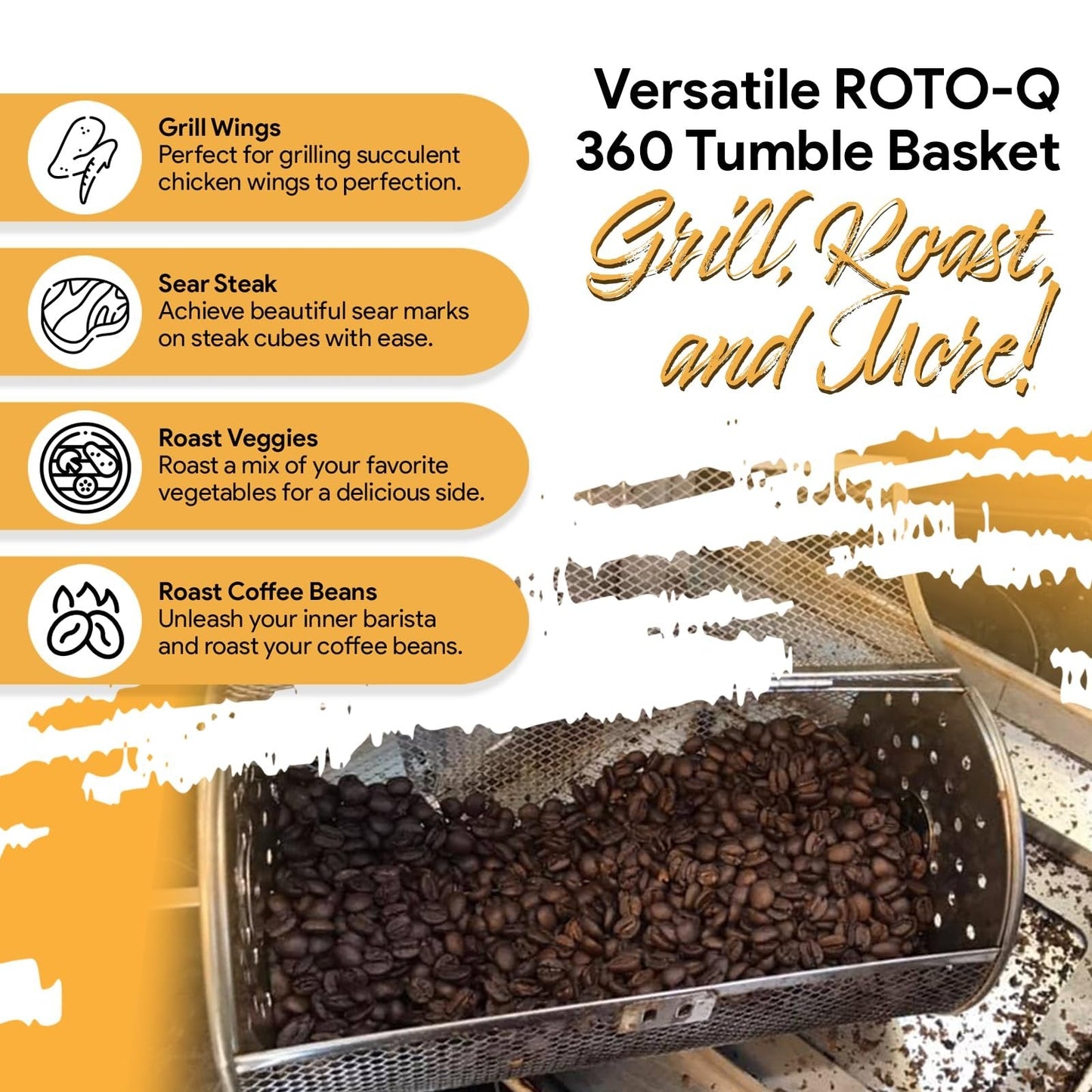 ✨ Warehouse Clearance🏆 10,000 Sold This Month🎁Ultimate Rotisserie Grilling Bundle | Versatile, Eco-Friendly Outdoor & Kitchen Cooking